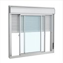 Ver imagem 1 de Janela C/Persiana Integrada Alumínio Branco 2Fls Móveis - 120x120