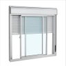 Janela C/Persiana Integrada Alumínio Branco 2Fls Móveis - 120x120 - 1