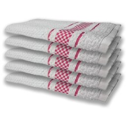 5 Panos de Prato Atoalhado Felpudo 370g/m² Premium Rosa - 1