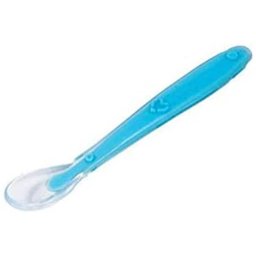 Colher Anatómica Silicone para Desenvolvimento do Bebe Buba Talher Infantil Azul - 1