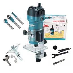 Tupia Manual 6mm 530 Watts M3700b Makita + Acessórios 220v - 1