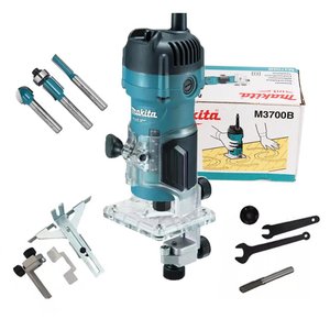 Tupia Manual 6mm 530 Watts M3700b Makita + Acessórios 220v
