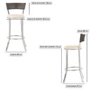 Ver imagem 2 de Conjunto com 2 Banquetas em Alumínio e Fibra Sintética e Tecido Impermeável Tc Zanutto Argila