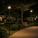 Ver imagem 2 de Kit 4 Postes para Praça 166cm Dital Heritage Clássico Preto E27 Luminária Jardim Iluminação
