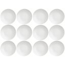 Ver imagem 1 de Jogo 12 Pratos de Porcelana Sobremesa Tramontina Leonora 19cm Brancos Raso Leve Cupê