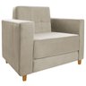 Kit Sofá 2 Lugares e Poltrona Denver Corano Bege - ADJ Decor - 7