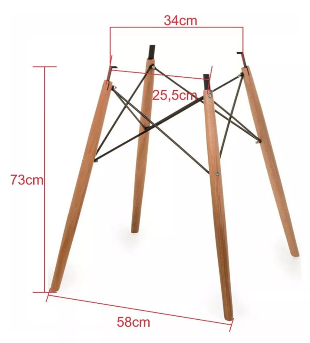 Pe Palito Base Eiffel C. Eames Para Mesa Tampo de até 110cm - 2