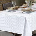 Ver imagem 2 de Toalha de Mesa Dohler Quadrada 4 Lugares 140x140cm Jacquard Requinte Ii Tj-4667 Branco