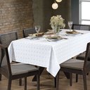 Ver imagem 1 de Toalha de Mesa Dohler Quadrada 4 Lugares 140x140cm Jacquard Requinte Ii Tj-4667 Branco
