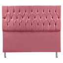 Ver imagem 1 de Cabeceira King 1,95m Madrid Suede Rosa - Pallazio