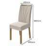 Conjunto 2 Cadeiras Apogeu Amêndoa/linho Bege - Móveis Lopas - 4