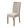 Conjunto 2 Cadeiras Apogeu Amêndoa/linho Bege - Móveis Lopas - 2