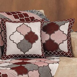 Kit Xale Decorativo Turin Jacquard Estampado 3 Peças - Marrocos Compose - 2