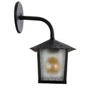 Ver imagem 3 de Kit 4 Arandela Colonial Nina Quadrada Vidro Pontilhado E27 Bivolt Preto