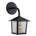 Ver imagem 1 de Kit 4 Arandela Colonial Nina Quadrada Vidro Pontilhado E27 Bivolt Preto