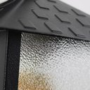 Ver imagem 5 de Kit 4 Arandela Colonial Nina Quadrada Vidro Pontilhado E27 Bivolt Preto