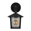 Ver imagem 2 de Kit 4 Arandela Colonial Nina Quadrada Vidro Pontilhado E27 Bivolt Preto