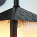 Ver imagem 6 de Kit 4 Arandela Colonial Nina Quadrada Vidro Pontilhado E27 Bivolt Preto