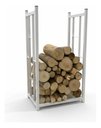 Ver imagem 3 de Suporte Porta Lenha Fogão Lareira Organizador 40x30x75 Branco
