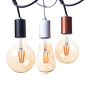 Ver imagem 1 de Lustre Pendente Copinho Alumínio Decorações Ambientes Cor: Cobre