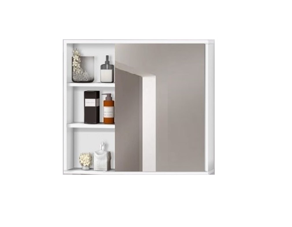 Espelho para Banheiro C/ Porta e Prateleiras Interna 60 cm - 2