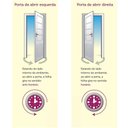 Ver imagem 4 de Porta De Alumínio Palheta 2,10 X 1,00 Esquerda Linha All Soft Cor Brilhante
