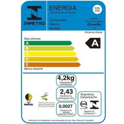 Tanquinho Mueller 12kg Family Aquatec Mais Centrífuga de Roupas Fit 12,6kg - 4