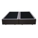 Ver imagem 1 de Base Box Casal Bipartido Santo Box Sintético Cinza 40x138x188