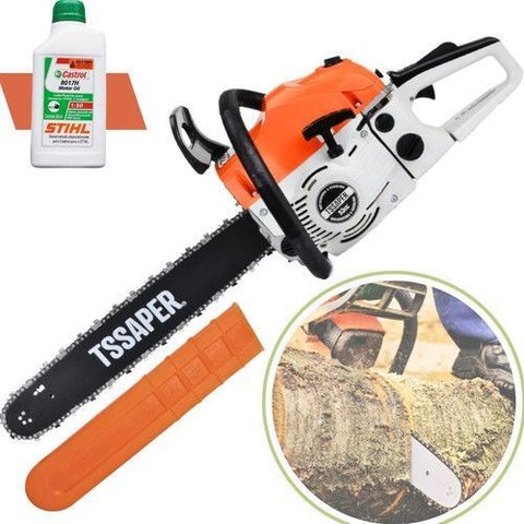Motosserra a Gasolina 52cc Sabre 20 Profissional Tssaper com Oleo Stihl Castrol 2t