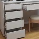 Ver imagem 5 de Penteadeira 5 Gavetas 100% MDF Sem Espelho Giulia Yescasa