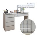 Ver imagem 3 de Penteadeira 5 Gavetas 100% MDF Sem Espelho Giulia Yescasa