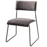 Cadeira Levon Lona e Aço Grafite - 67700 - 1