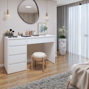 Penteadeira 5 Gavetas 100% MDF Sem Espelho Giulia Yescasa