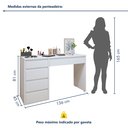 Ver imagem 4 de Penteadeira 5 Gavetas 100% MDF Sem Espelho Giulia Yescasa