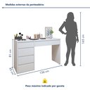 Ver imagem 4 de Penteadeira 5 Gavetas 100% MDF Sem Espelho Giulia Yescasa