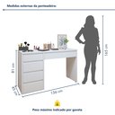 Ver imagem 4 de Penteadeira 5 Gavetas 100% MDF sem Espelho Giulia Yescasa