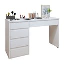 Ver imagem 2 de Penteadeira 5 Gavetas 100% MDF Sem Espelho Giulia Yescasa