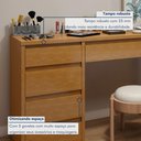 Ver imagem 6 de Penteadeira 5 Gavetas 100% MDF Sem Espelho Giulia Yescasa