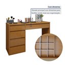 Ver imagem 3 de Penteadeira 5 Gavetas 100% MDF Sem Espelho Giulia Yescasa