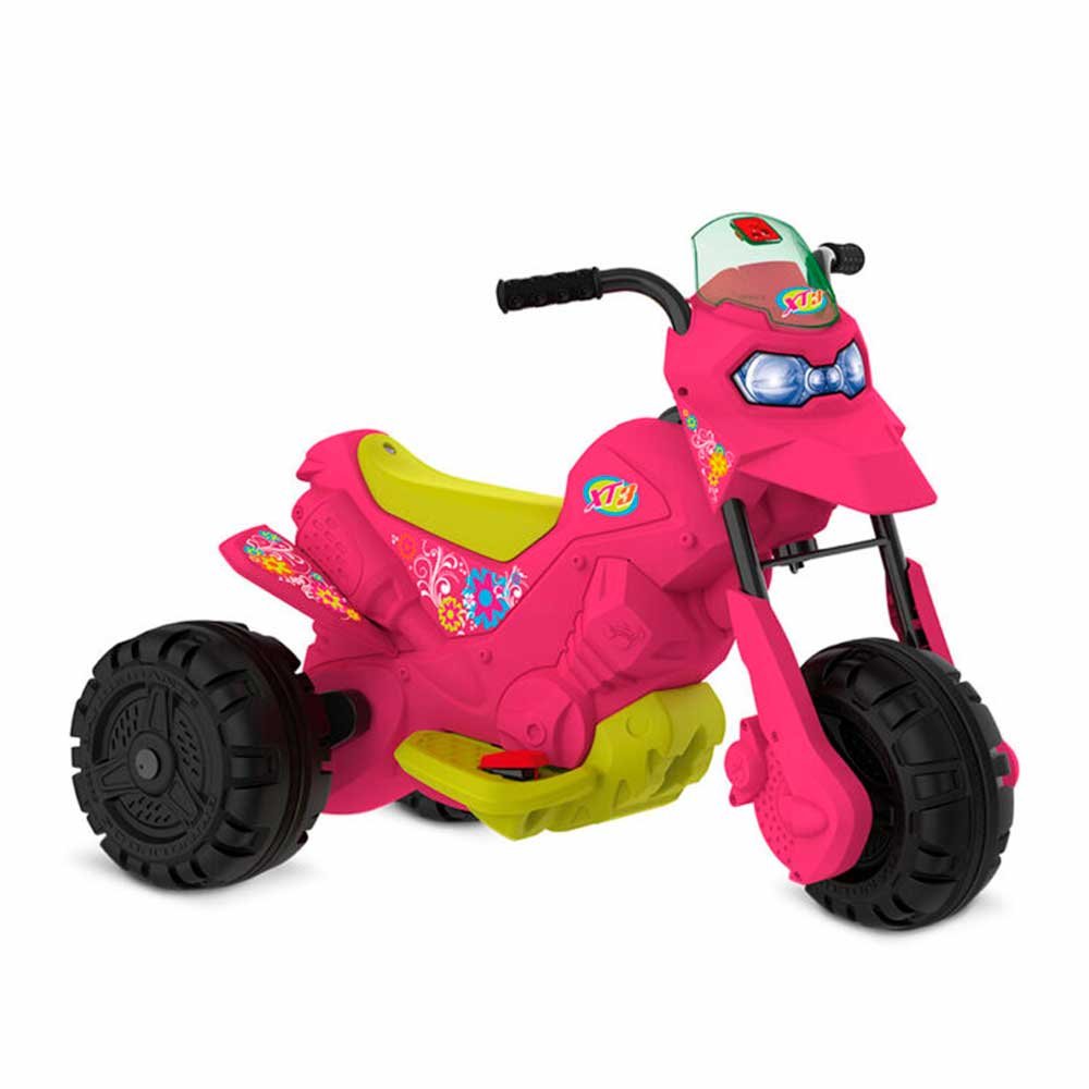 Moto Elétrica Infantil - Xt3 Pink - 6v - Rosa - Bandeirante - 1