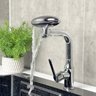 Torneira Monocomando Cozinha Agua Fria Quente Rotaçao 360 Graus Quatro Jatos de Agua Misturador Banh - 12