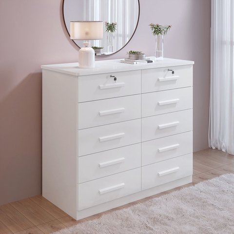 Cômoda 10 Gavetas 100% MDF Ryad
