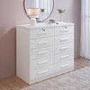 Ver imagem 1 de Cômoda 10 Gavetas 100% MDF Ryad