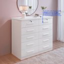 Ver imagem 5 de Cômoda 10 Gavetas 100% MDF Ryad
