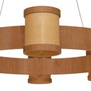 Ver imagem 3 de Lustre Muller Straw Roda Natural G9 Led 8 Lâmpadas 2578na