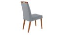 Ver imagem 3 de Mesa de jantar + 4 Cadeiras Itália tecido 120 cm linho Gris