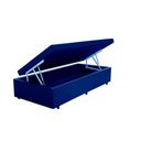 Ver imagem 1 de Cama Box Baú Solteiro Suede Azul 88x188