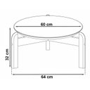 Ver imagem 4 de Mesa de Centro 006008 e Rack Para TV 011080 Off White Cedro DCASA