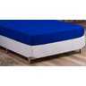 Jogo de Lençol Casal Queen com Elástico Microfibra Premium 03 Peças Jogo de Cama Box 30cm Altura:azu - 3