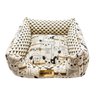 Cama para Cachorro Quadrada Impermeavel Luppet Bege Pets - GG - 4